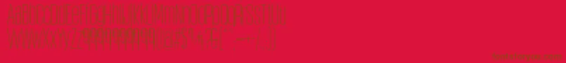 ObcecadaSansFfp Font – Brown Fonts on Red Background