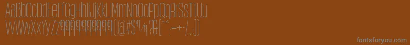 ObcecadaSansFfp Font – Gray Fonts on Brown Background