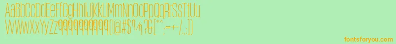 ObcecadaSansFfp Font – Orange Fonts on Green Background