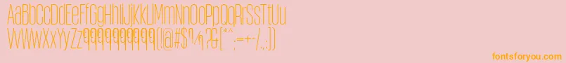 ObcecadaSansFfp Font – Orange Fonts on Pink Background
