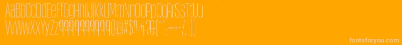 ObcecadaSansFfp Font – Pink Fonts on Orange Background