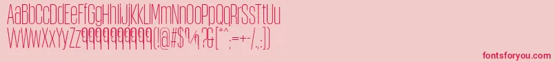ObcecadaSansFfp Font – Red Fonts on Pink Background