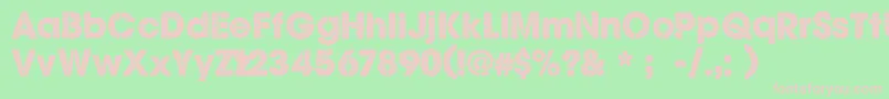 CfghoststoriesRegular Font – Pink Fonts on Green Background