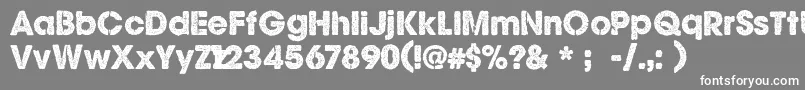 フォントCfghoststoriesRegular – 灰色の背景に白い文字