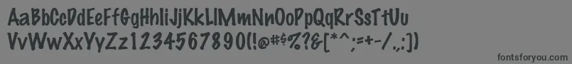 MarkingpenRegular Font – Black Fonts on Gray Background