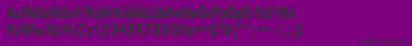 MarkingpenRegular Font – Black Fonts on Purple Background
