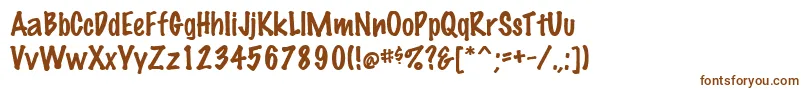 MarkingpenRegular Font – Brown Fonts on White Background