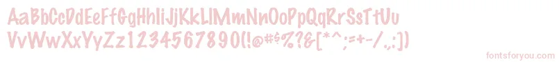 フォントMarkingpenRegular – ピンクのフォント