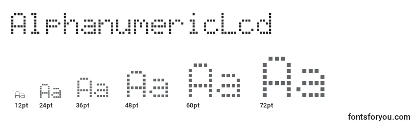 AlphanumericLcd Font Sizes