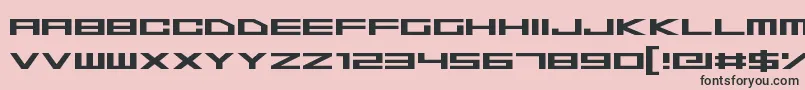 Шрифт SpaceSuperstars – чёрные шрифты на розовом фоне
