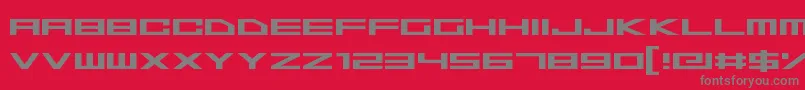 SpaceSuperstars Font – Gray Fonts on Red Background