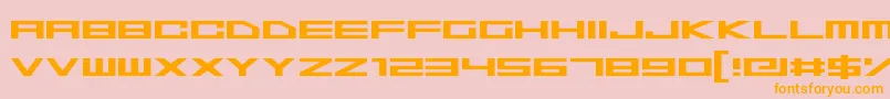 Więcej informacji o czcionce SpaceSuperstars Czcionka SpaceSuperstars – pomarańczowe czcionki na różowym tle