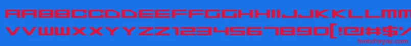 SpaceSuperstars Font – Red Fonts on Blue Background