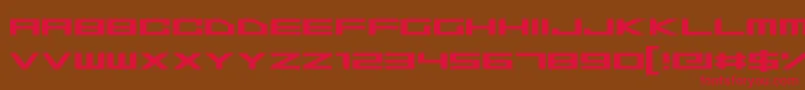 SpaceSuperstars Font – Red Fonts on Brown Background