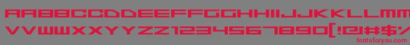 SpaceSuperstars Font – Red Fonts on Gray Background