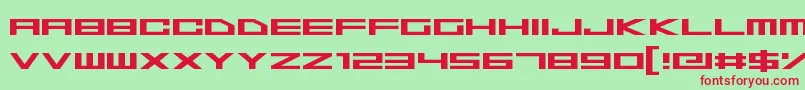 SpaceSuperstars Font – Red Fonts on Green Background
