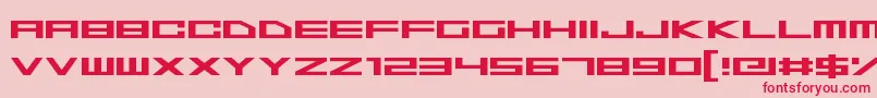 fuente SpaceSuperstars – Fuentes Rojas Sobre Fondo Rosa