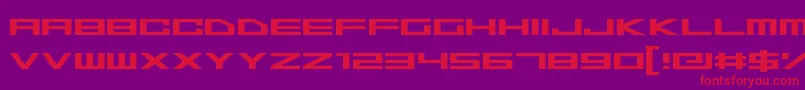 SpaceSuperstars Font – Red Fonts on Purple Background