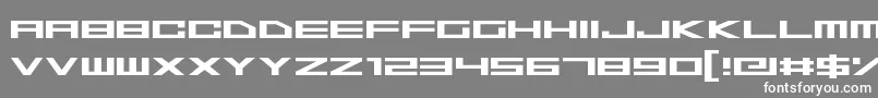 フォントSpaceSuperstars – 灰色の背景に白い文字