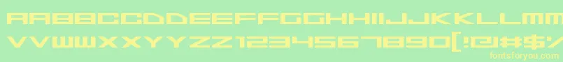 SpaceSuperstars Font – Yellow Fonts on Green Background
