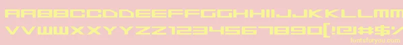 SpaceSuperstars Font – Yellow Fonts on Pink Background