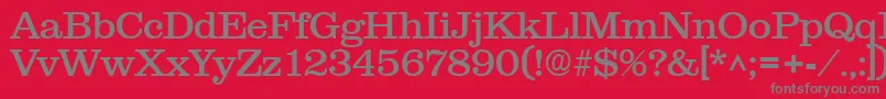 NewslineSf Font – Gray Fonts on Red Background