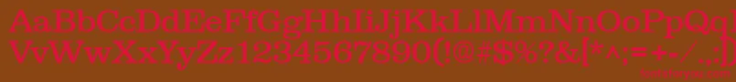 NewslineSf Font – Red Fonts on Brown Background