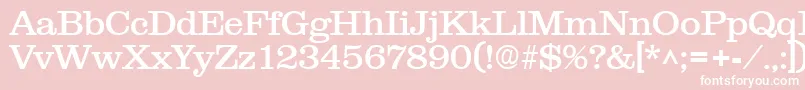 NewslineSf-Schriftart – Weiße Schriften auf rosa Hintergrund