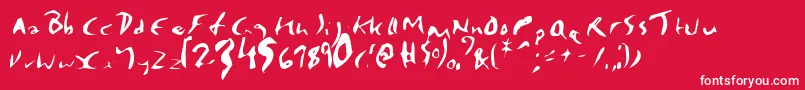 Badpalace1 Font – White Fonts on Red Background
