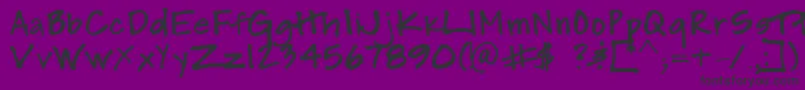 SmHollyism Font – Black Fonts on Purple Background