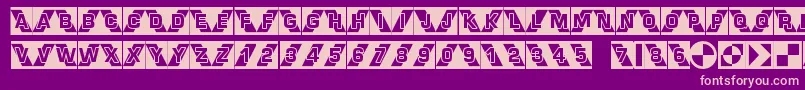Airlock Font – Pink Fonts on Purple Background