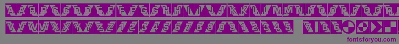 Airlock-fontti – violetit fontit harmaalla taustalla
