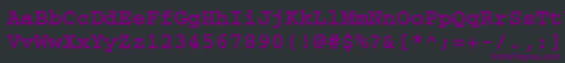 Шрифт CouriercfttBold – фиолетовые шрифты на чёрном фоне
