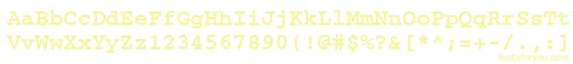 CouriercfttBold Font – Yellow Fonts