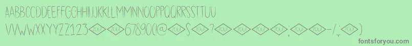 fuente DkDubbelZout – Fuentes Grises Sobre Fondo Verde