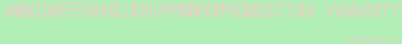 PartyChocolateAndSoda Font – Pink Fonts on Green Background