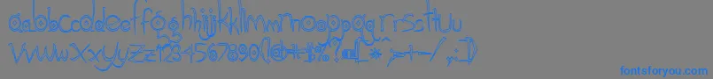 Gothic Hijinx Hollow Font – Blue Fonts on Gray Background
