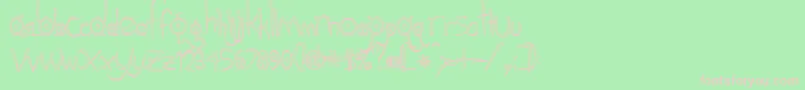 Gothic Hijinx Hollow Font – Pink Fonts on Green Background