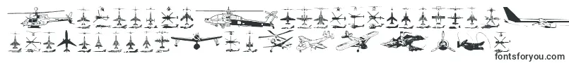 Aircraft-Schriftart – Armee-Schriften