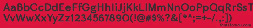 SkirtrgBold Font – Black Fonts on Red Background