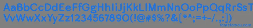 SkirtrgBold Font – Blue Fonts on Gray Background