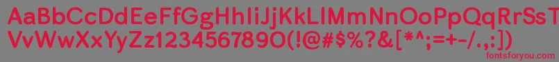 Шрифт SkirtrgBold – красные шрифты на сером фоне