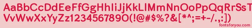 SkirtrgBold Font – Red Fonts on Pink Background