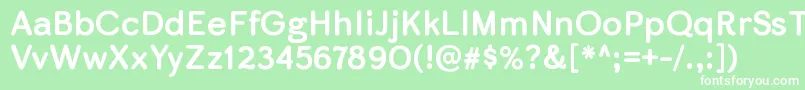 SkirtrgBold Font – White Fonts on Green Background