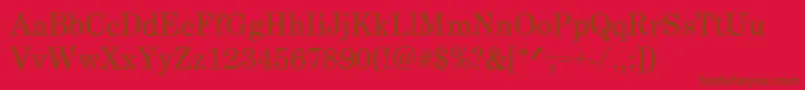 CenturySchoolbookRegular Font – Brown Fonts on Red Background