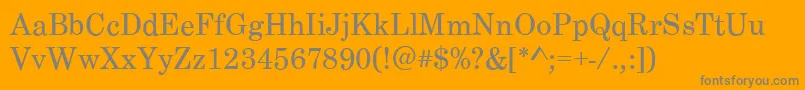CenturySchoolbookRegular Font – Gray Fonts on Orange Background