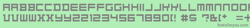 KonstructivDker Font – Gray Fonts on Green Background