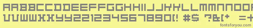 KonstructivDker Font – Gray Fonts on Yellow Background