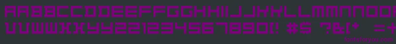 KonstructivDker Font – Purple Fonts on Black Background