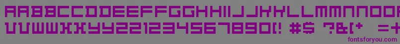 KonstructivDker Font – Purple Fonts on Gray Background